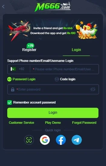How to Login to M666 Game
