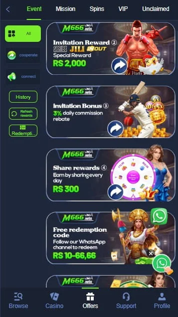 Features of M666 Game