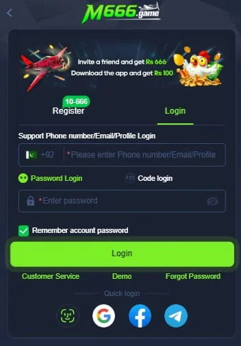 How to Login Account on M666 Game