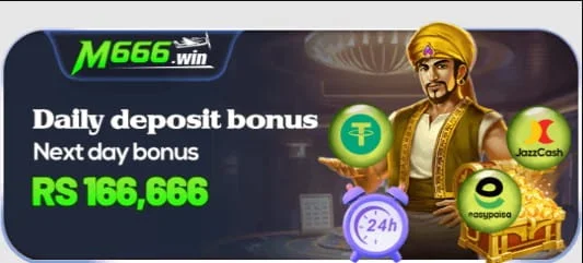 M666 App Daily Deposit Bonus